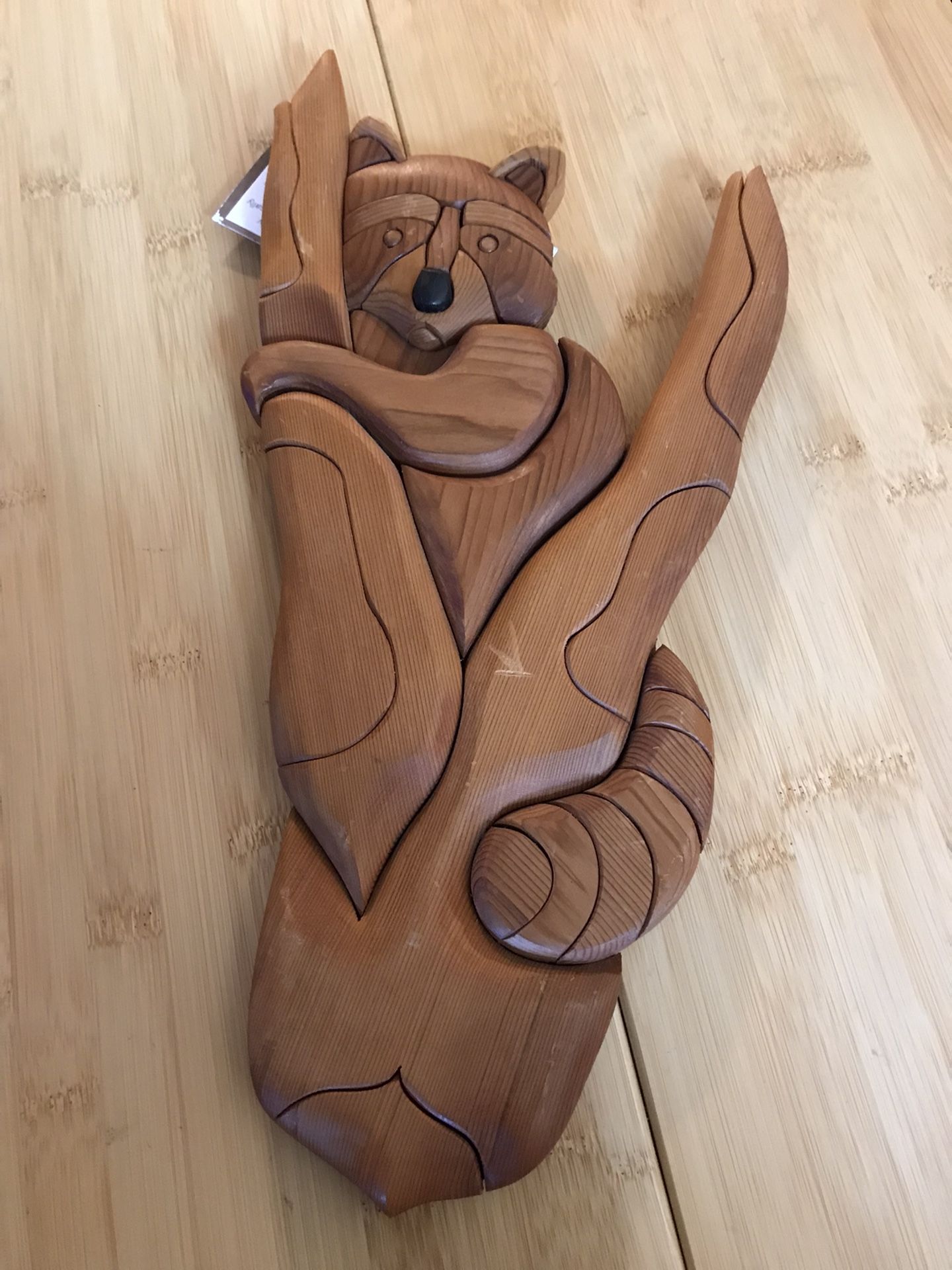 Intarsia Wood Art WESTERN RED CEDAR B.C Wood SIGNED