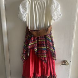 Gypsy Costumed Size:10/12 For Girls