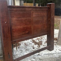 Wood Queen Size Bed & Dresser 