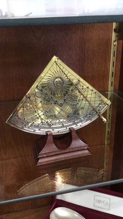 Franklin Mint Brass Gunter's Quadrant Great Instruments of Discovery 1987 💵  💳  💵  Cash and Card Accepted
