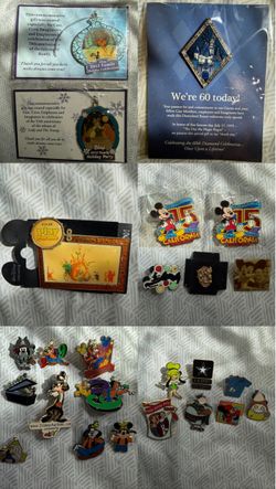 Disney Collector Pin Lot with Cast Member Exclusives