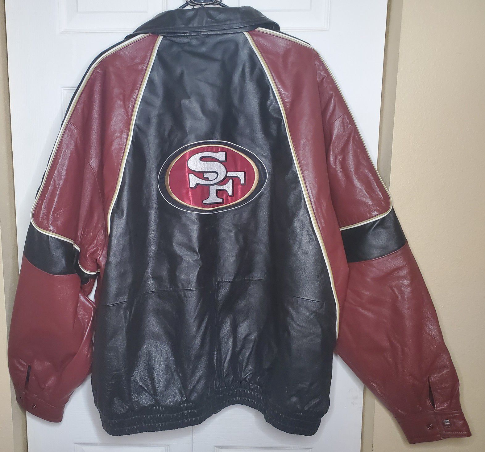 Vintage San Francisco 49ers Leather Jacket for Sale in Newberry