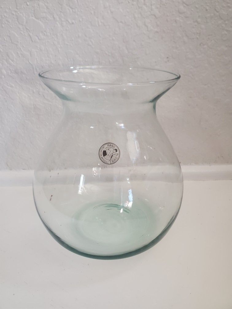 Hand Blown Glass Vase
