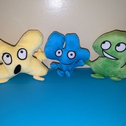  🏝️ 🎉 Battle For Dream Island Plushies 3pk😍❤️‍🔥🏝️
