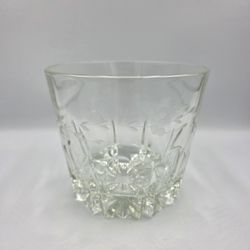 Vintage Princess House Heritage Lead Crystal Ice Bucket Etched Floral 