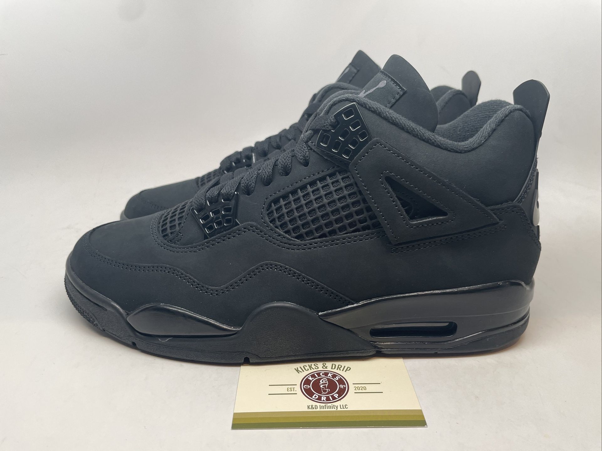 Size 9 10.5 15 - Jordan 4 IV Black Cat Brand NEW!