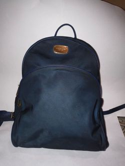 Authentic Large Michael Kors Navy Blue Cargo Abbey Backpack