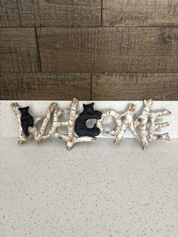 Welcome bear Sign 