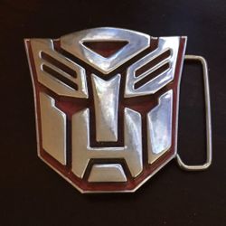 Solid Metal Transformers Autobot Belt Buckle
