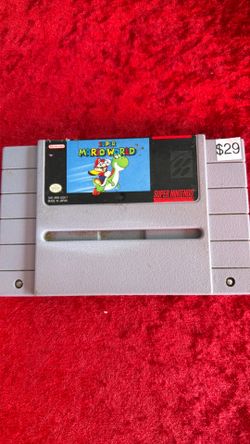 Súper Mario world SNES game