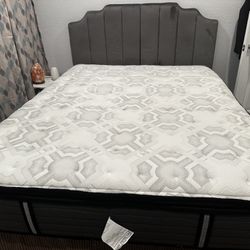 Queen Bed (mattress, Frame, Headboard)