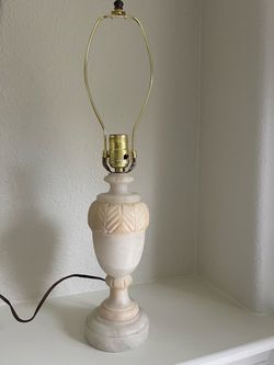 Vintage Alabaster Urn Table Lamp