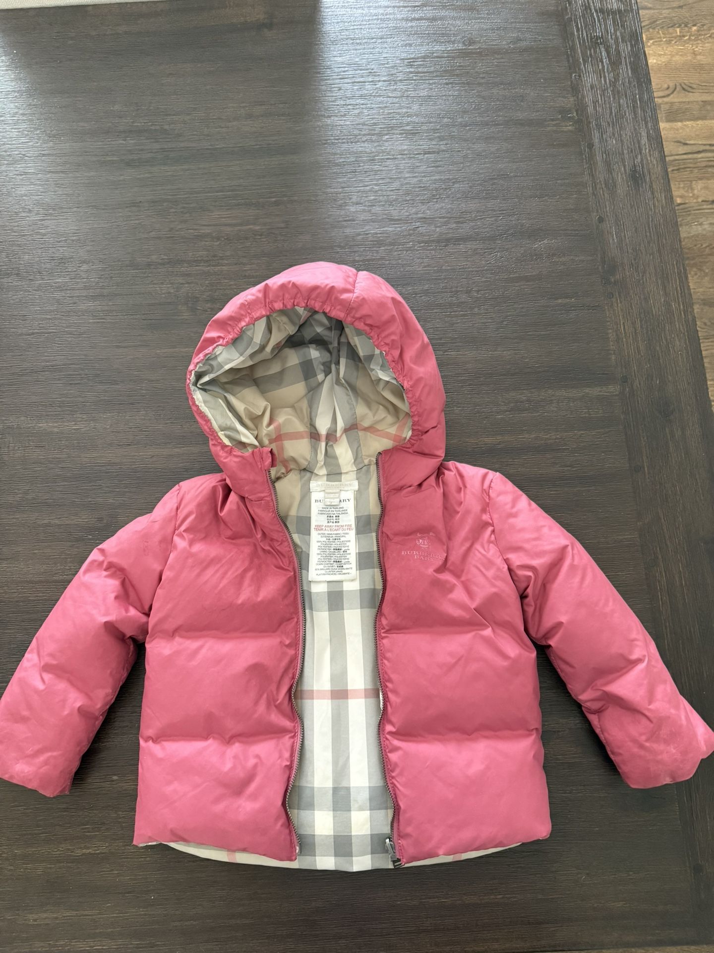Burberry Winter Jacket. Size 2T! Off Season Sale!