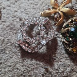 4 vintage Elegant Jewels/G diamond Hairpins