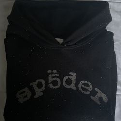 Vvs Black Sp5der Hoodie 