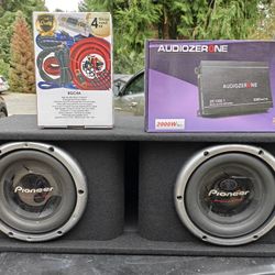 Pioneer PRO 3000 Watt 10s Skar Ported Box Amp And Wiring Kit