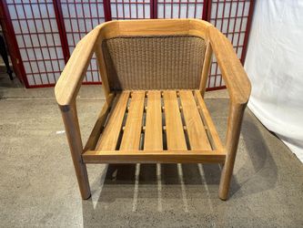 RESTORATION HARDWARE Malta Solid Teak Lounge Chair