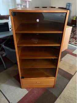 Tambour Door Storage Cabinet