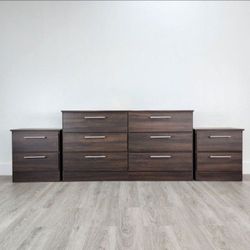 DRESSER AND TWO NIGHSTANDS  // CÓMODA Y DOS MESITAS DE NOCHE 