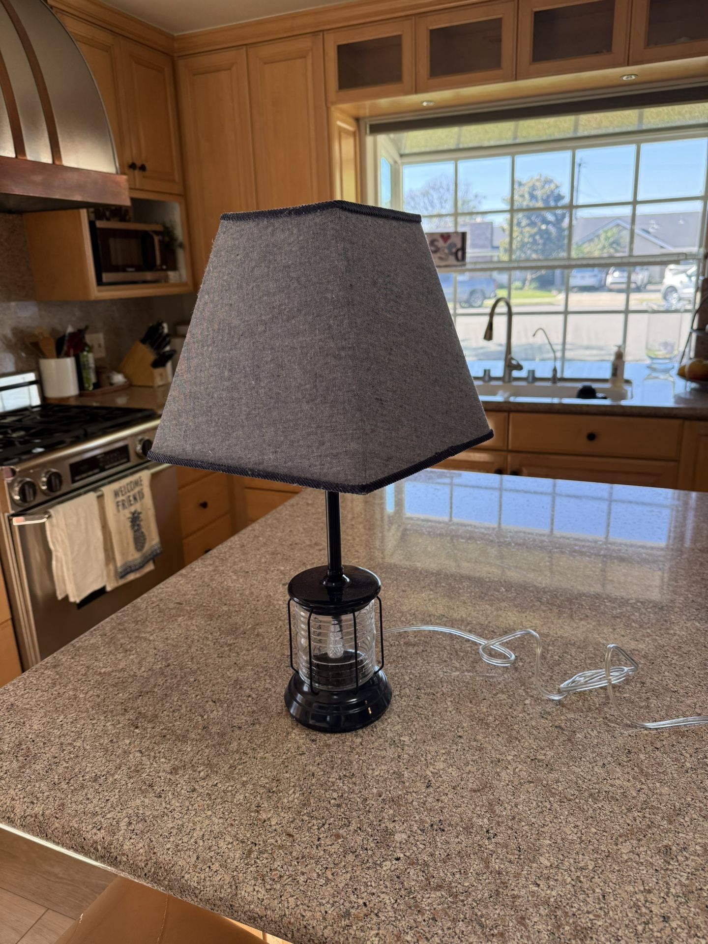 Blue Pottery Barn Nautical Style Lamp