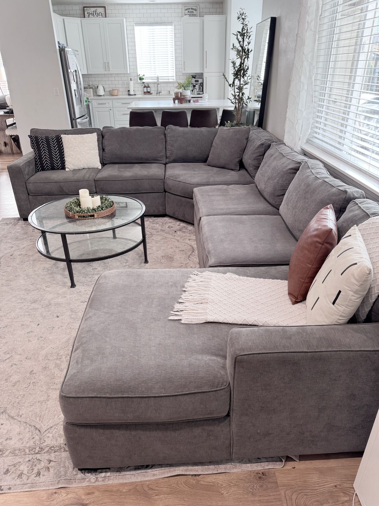 Like New Sectional Couch With Or Without The Ottoman
