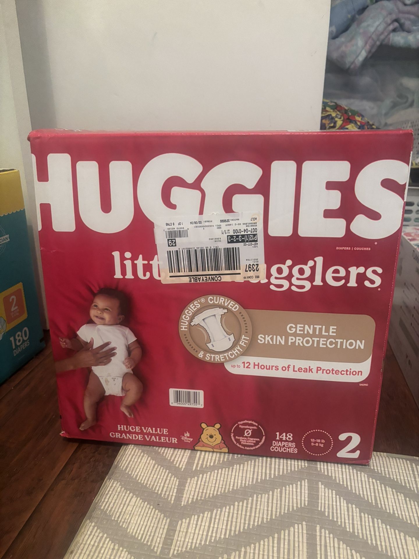 Huggies little Snugglers Size 2 148 Ct
