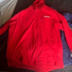 XL RED ADIDAS JACKET 