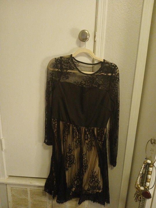 Black Lace Dress 👗  Sizexlladies Nice Lace Dress