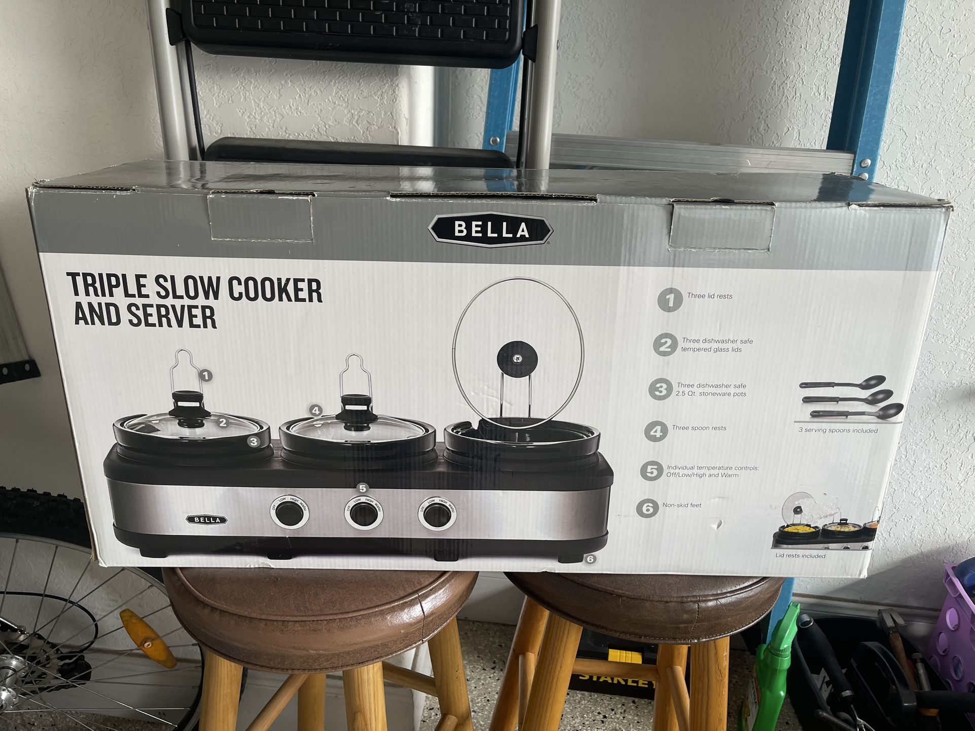 Bella Triple Slow Cooker