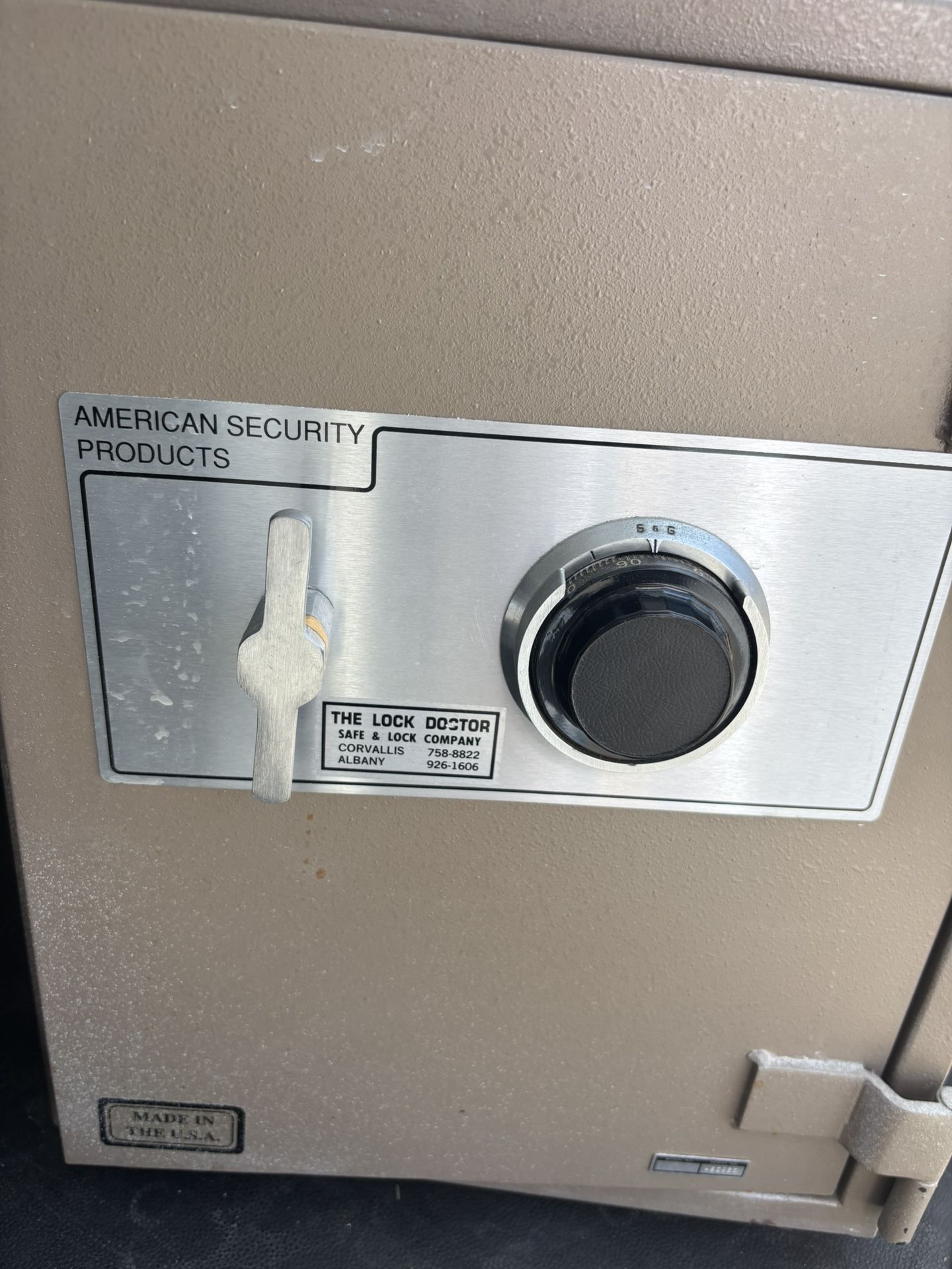 Heavy-Duty AMSEC Safe – Combo Lock – $250 OBO
