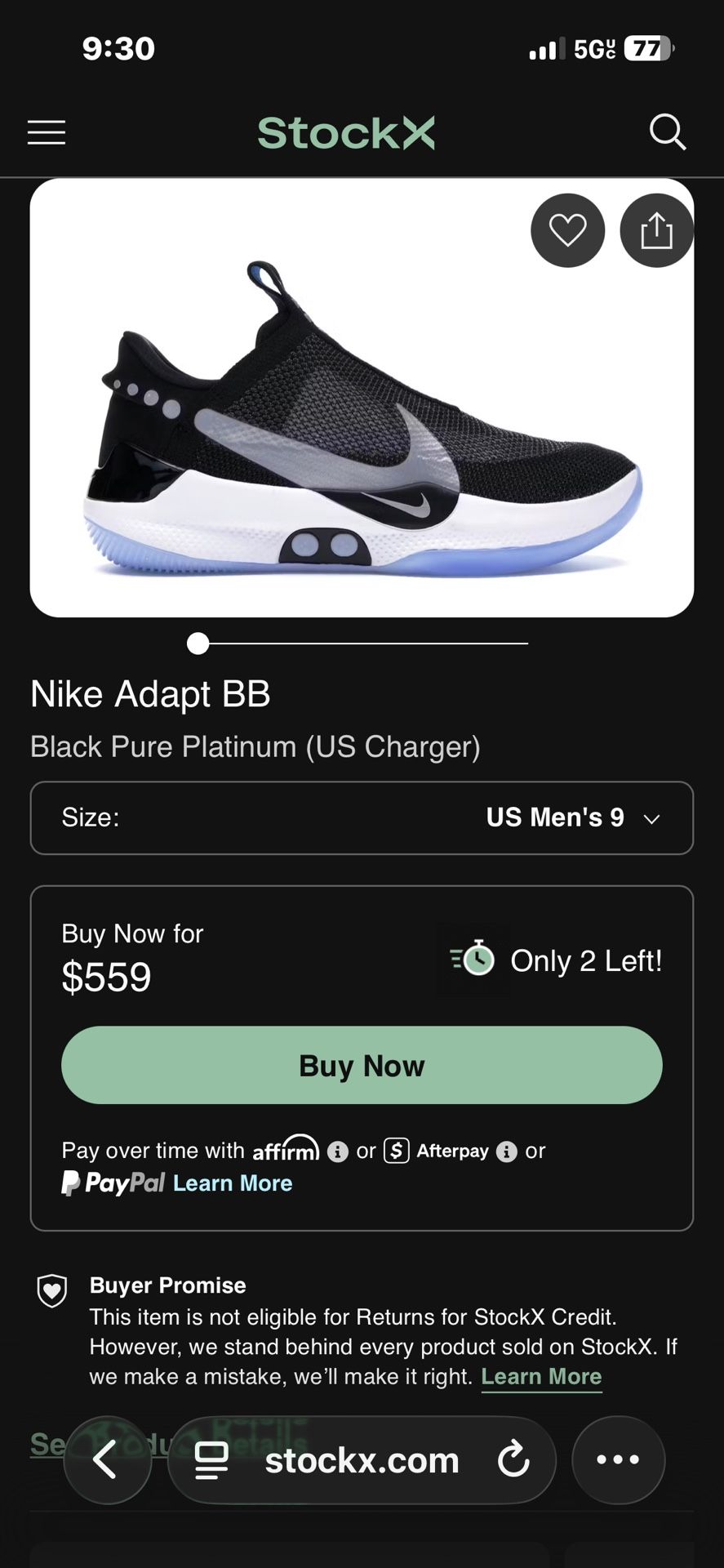 Brand New Nike Adapt 