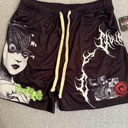 Civil Regime x Uzumaki Mesh Shorts