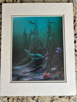 Dolphins print by D Miller