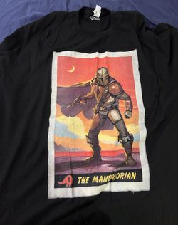 Star Wars The Mandalorian XL Black T-shirt