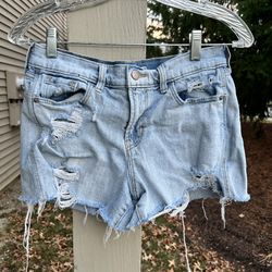 Old Navy Boyfriend Midrise Ripped Shorts, Womens
