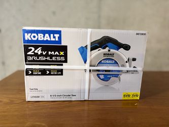 Kobalt 24V Max Brushless 6-1/2" Circular Saw - Brand New In Box (Tool Only)