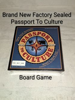 Brand New Factory Sealed Passport To Culture Board Game