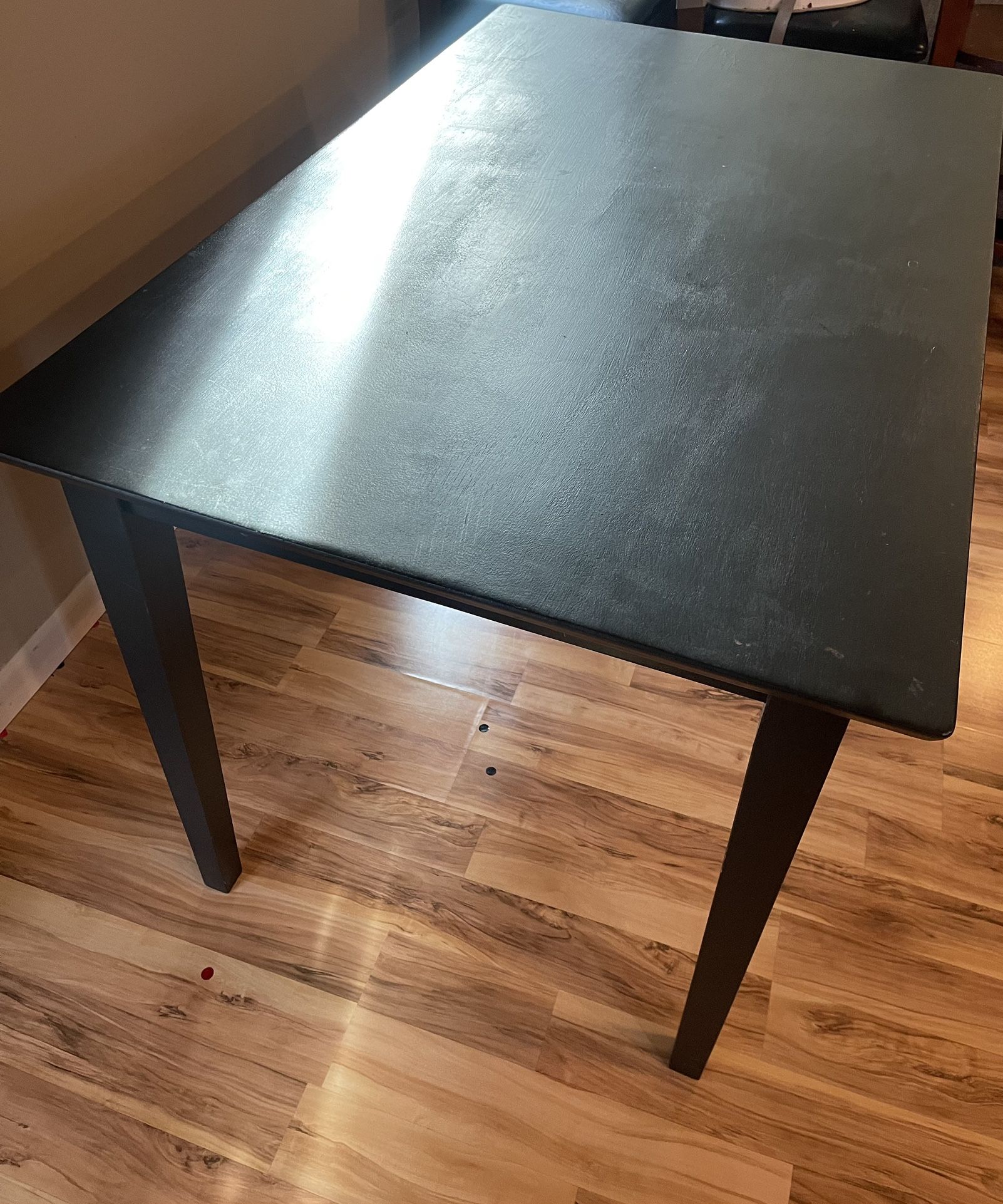 Wood Kitchen Table- Black $30