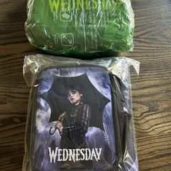 Wednesday Addams Backpack w/ Lunch bag