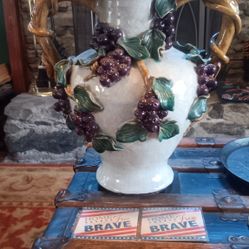 Antique Majolica Vase
