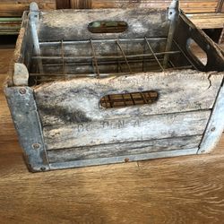 Antique Wood & Wire Crate