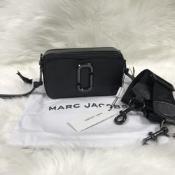 Marc Jacobs Colorblock Snapshot Crossbody bag   Black