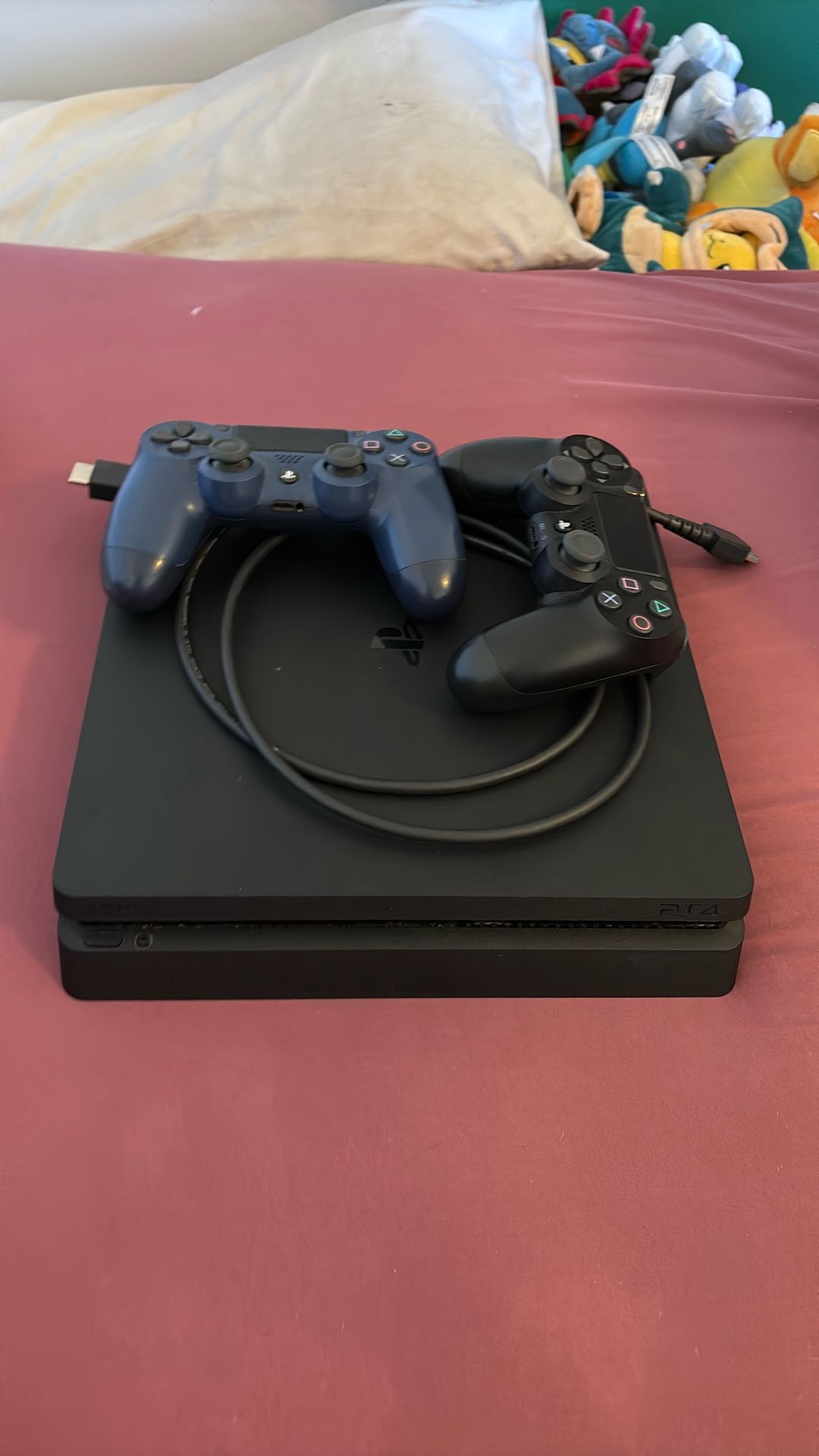PS4 Slim With Controllers Send Me Offers Barley Used