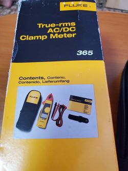 Fluke 365 TRMS AC/DC Clamp Meter, Original Box, New