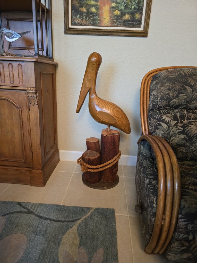 Hand Carved Pelican