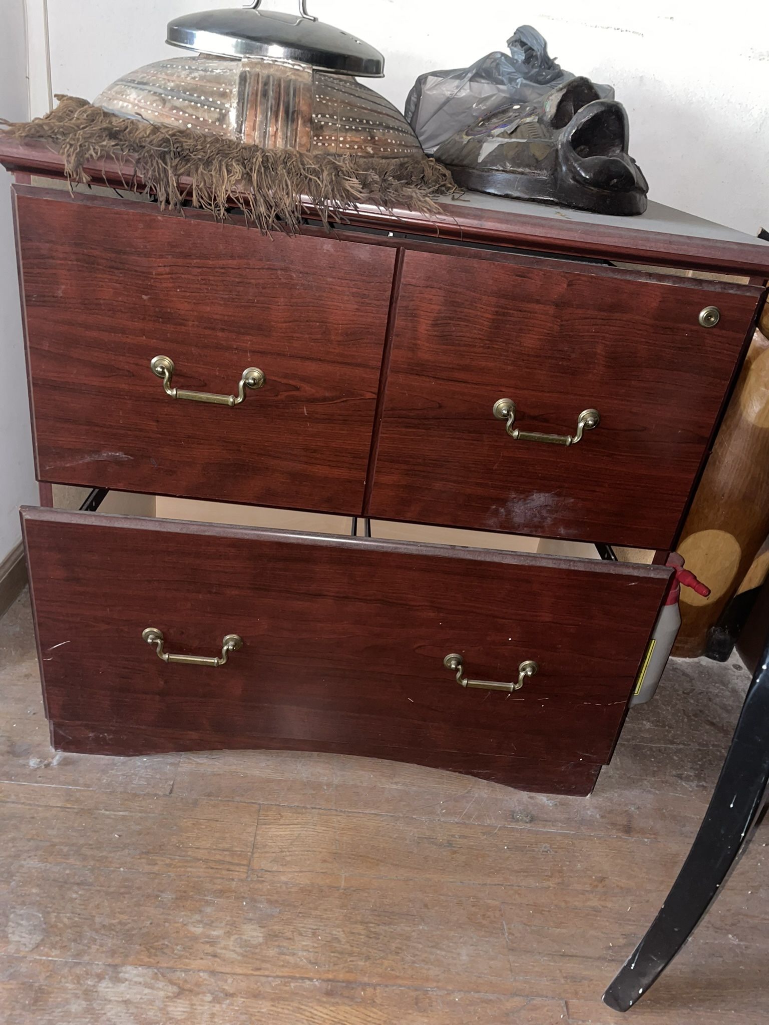 (2) Wooden Filling Cabinets