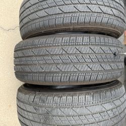3 bridgestone dueler LX tires , 255/55/20 