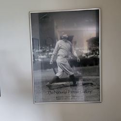 1990 Babe Ruth "The Sultan of Swat" framed poster,