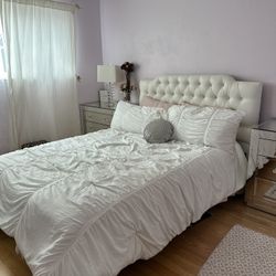 White Queen Bed Frame 
