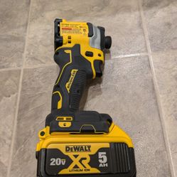 DeWalt 20v max Atomic Impact Drill w/ 5ah Battery